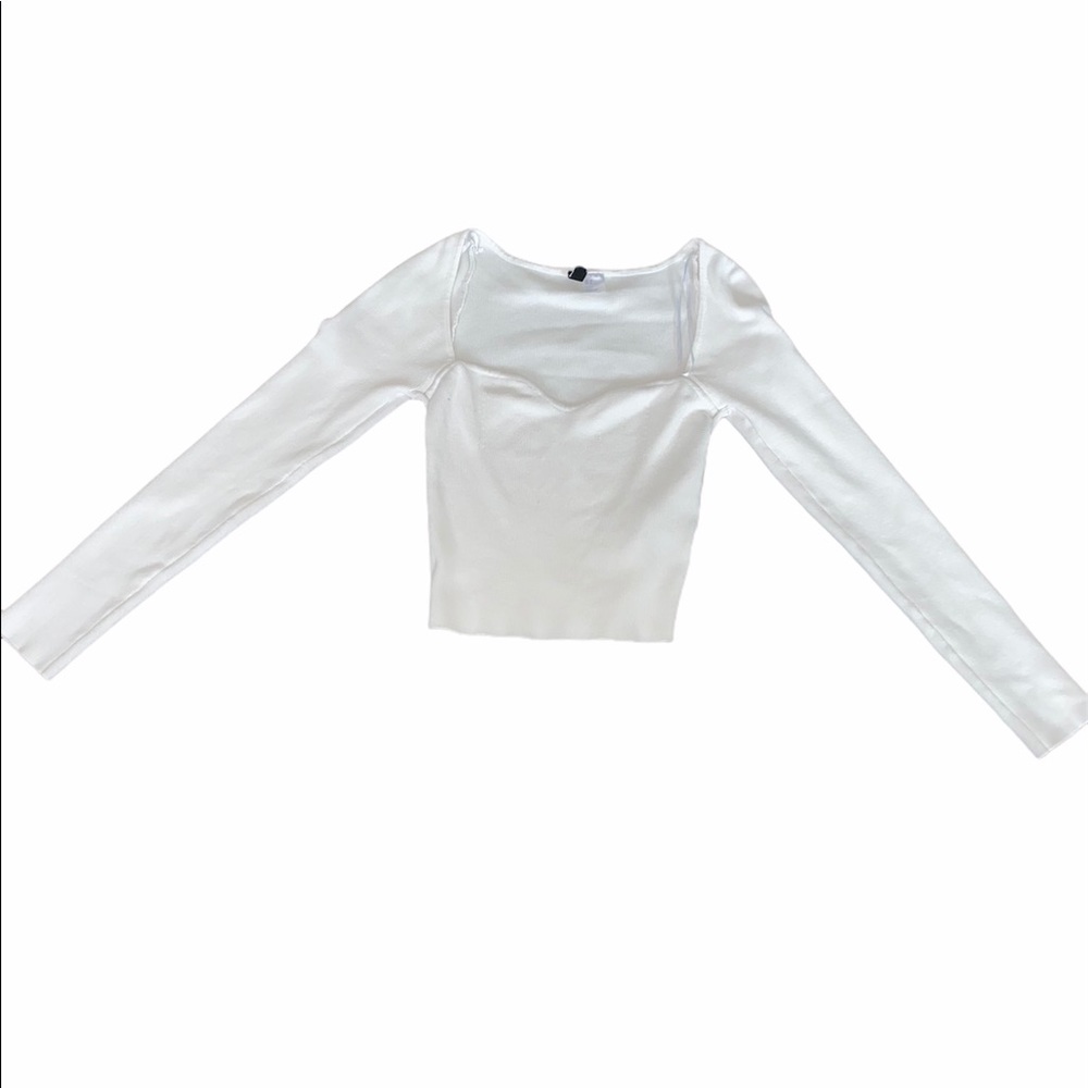 Low front crop top
